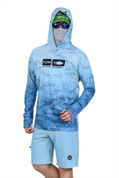 Fujin Pro Angler T-Shirt Blue Wave - Fujin