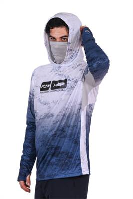 Fujin Pro Angler T-Shirt Grey Wave - 1