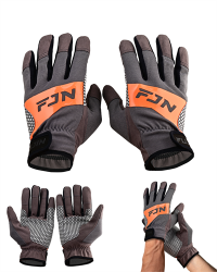 Fujin Pro Angler Trolling Gloves Grey - Fujin