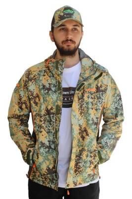 Fujin Raincoat Yağmurluk Brown Camo - 1