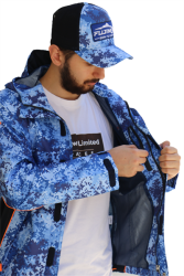 Fujin Raincoat Yağmurluk Marine Camo - 6