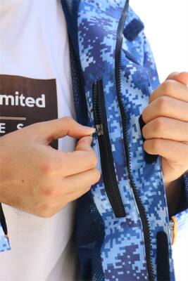 Fujin Raincoat Yağmurluk Marine Camo - 7