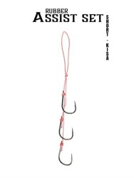 Fujin Rubber Üç Kancalı Assist Set - Short Size-Kısa H21-02 - Fujin