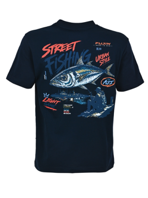 Fujin S26 Street Fishing T-Shirt Dark Navy - 4