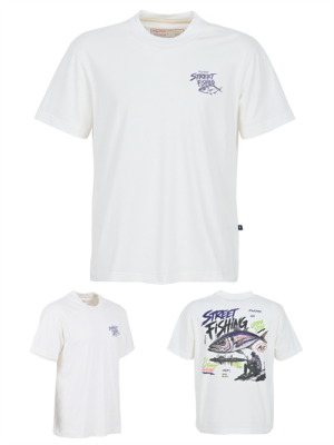 Fujin S26 Street Fishing T-Shirt Ecru - 1