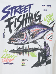 Fujin S26 Street Fishing T-Shirt Ecru - 6