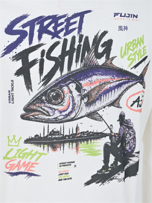 Fujin S26 Street Fishing T-Shirt Ecru - 6