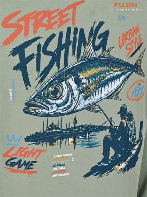 Fujin S26 Street Fishing T-Shirt Green - 6