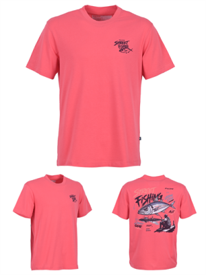 Fujin S26 Street Fishing T-Shirt Scarlet - 1