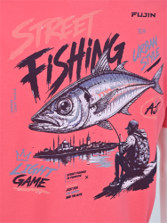 Fujin S26 Street Fishing T-Shirt Scarlet - 6