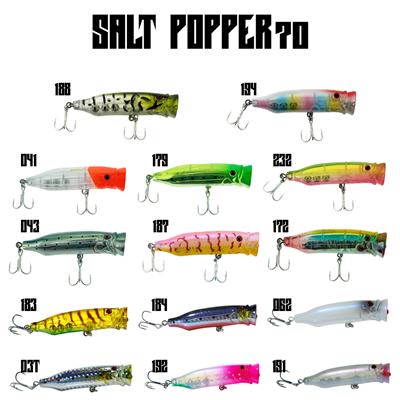 Fujin Salt Popper 70mm 9.5gr Su Üstü Maket Balık - 1
