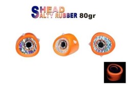 Fujin Salty Rubber Head 80gr Kafa 05 Orange 3D Eye - Fujin
