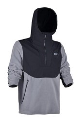 Fujin SeaGame Technical Polar Hoodie Black Grey - Fujin