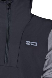 Fujin SeaGame Technical Polar Hoodie Black Grey - 4