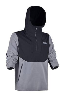 Fujin SeaGame Technical Polar Hoodie Black Grey - 1
