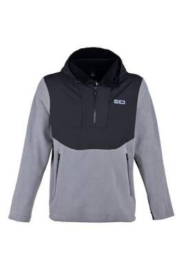 Fujin SeaGame Technical Polar Hoodie Black Grey - 2