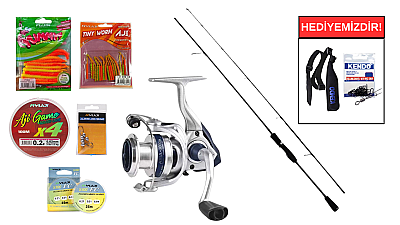 Fujin Sniper 205cm 03-5gr&Okuma ARIA-1000a Painting Silver 1BB LRF Seti - 1