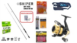Fujin Sniper 230 cm 0.6-8 gr & Daiwa RS 500 LRF Seti - Fujin