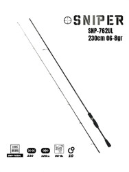 Fujin Sniper 230cm 06-8gr Ultra Light LRF Kamışı FSN-762UL - Fujin