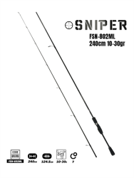 Fujin Sniper 240cm 10-30gr Spin Kamış FSN-802ML - Fujin