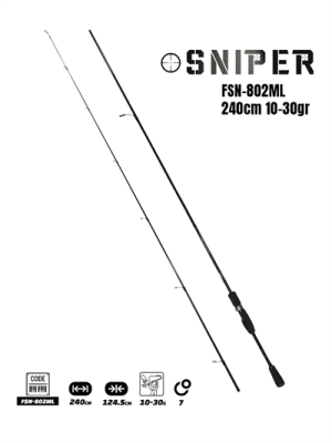 Fujin Sniper 240cm 10-30gr Spin Kamış FSN-802ML - 1