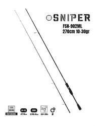 Fujin Sniper 270cm 10-30gr Spin Kamış FSN-902ML - Fujin