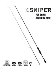 Fujin Sniper 270cm 10-40gr Spin Kamış FSN-902M - Fujin