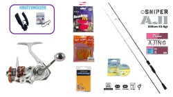 Fujin Sniper Aji 205 cm 0.3–5 gr & Ryuji Ajix 500 5+1 LRF Seti - Fujin