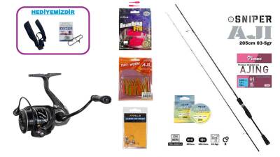 Fujin Sniper Aji 205 cm 0.3–5 gr & Ryuji Voltage 1000 5+1BB LRF Seti - 1
