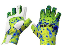 Fujin Sportif Balıkçı Eldiveni Yeşil - Fujin