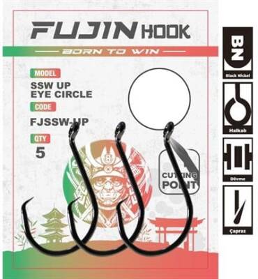 Fujin SSW Up Eye Circle Delikli Yemli Kancası - 1