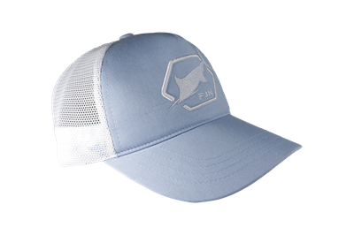 Fujin Sword Fish Balıkçı Şapkası Mavi Beyaz Fileli - 2