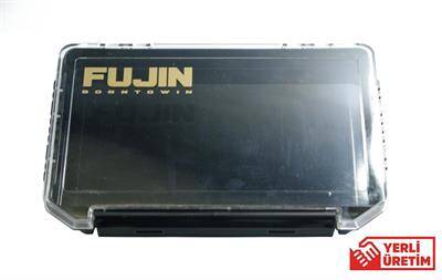 Fujin Tackle Box 30PC İnce Maket Balık Kutusu Siyah - 1