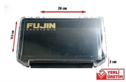 Fujin Tackle Box 30PC İnce Maket Balık Kutusu Siyah - 3