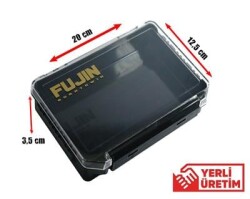 Fujin Tackle Box 60PC 20cm Maket Balık Kutusu Siyah - 3