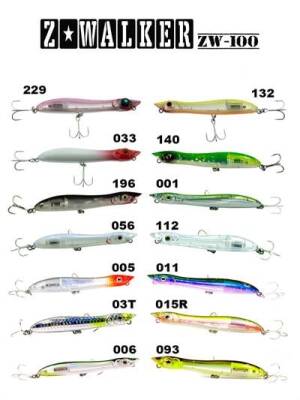 Fujin Z-Walker 100mm 11gr Su Üstü Maket Balık - 1