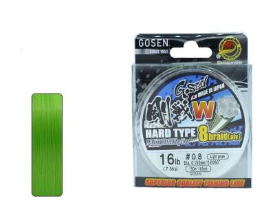 Gosen W8 Hard Type PE 8 Örgü Spin İp Misina 150mt Açık Yeşil - 8