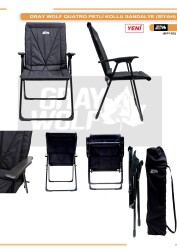 GRAY WOLF QUATRO PETLİ KOLLU SANDALYE - Remixon