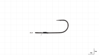 Hayabusa FPP Straight Delikli Lüfer İğnesi Black Nikel - 3