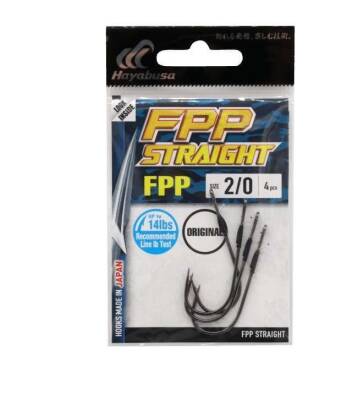 Hayabusa FPP Straight Delikli Lüfer İğnesi Black Nikel - 6