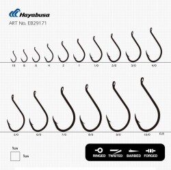 Hayabusa HBEK 562 Delikli Octopus Sinarit İğnesi Black Nikel - 3