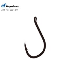 Hayabusa HCHN 018 Delikli Papağan Olta İğnesi Black Nikel - 2