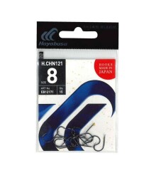 Hayabusa HCHN 121 Kısa Pala Dövme Olta İğnesi 15li Paket Black Nikel - 5