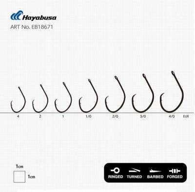 Hayabusa HCRL 186 Circle Delikli Çupra İğnesi Black Nikel - 3