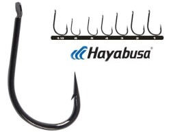Hayabusa HIZU 150 Kısa Pala Dövme Olta İğnesi 15li Paket Black Nikel - Hayabusa