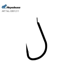 Hayabusa HIZU 912 Kısa Pala Dövme Olta İğnesi 15li Paket Nikel - Hayabusa