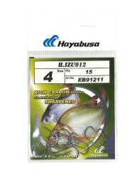 Hayabusa HIZU 912 Kısa Pala Dövme Olta İğnesi 15li Paket Nikel - 4