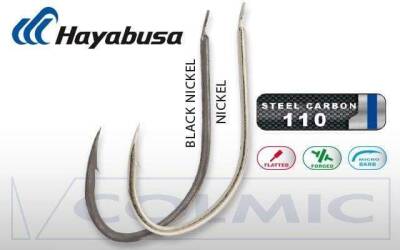 Hayabusa HKAJ 157 Kısa Pala Dövme Olta İğnesi 15li Paket Black Nikel - 2