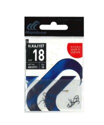 Hayabusa HKAJ 157 Kısa Pala Dövme Olta İğnesi 15li Paket Black Nikel - 7