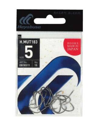 Hayabusa HMUT 183 Circle Dövme Olta İğnesi 15li Paket Nikel - 2